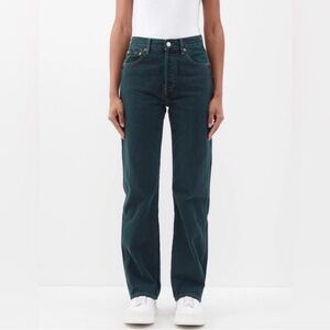 NWT Re/Done Teal Denim Jeans